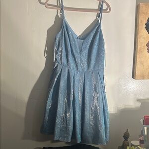 Macy's Sparkling Blue Dress